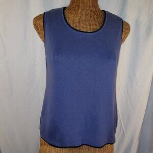 Women's BLAST Petite Blue 2-Piece Tank Top and Cardigan Set  - M